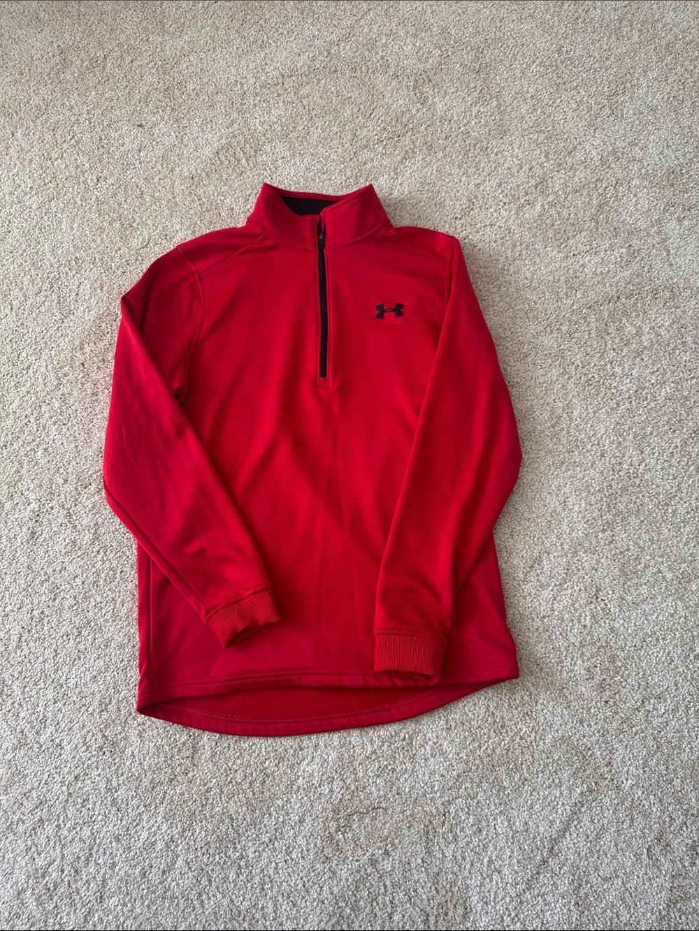 Under Armour Red Half-Zip Performance Top